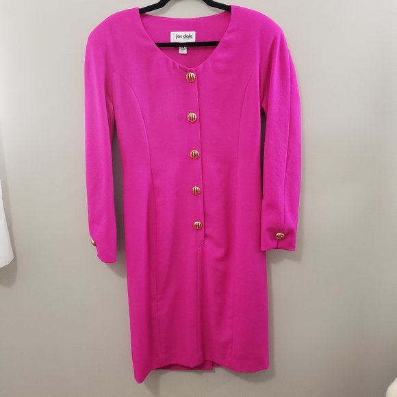 Vintage Pink Midi Dress - Picture 2 of 9